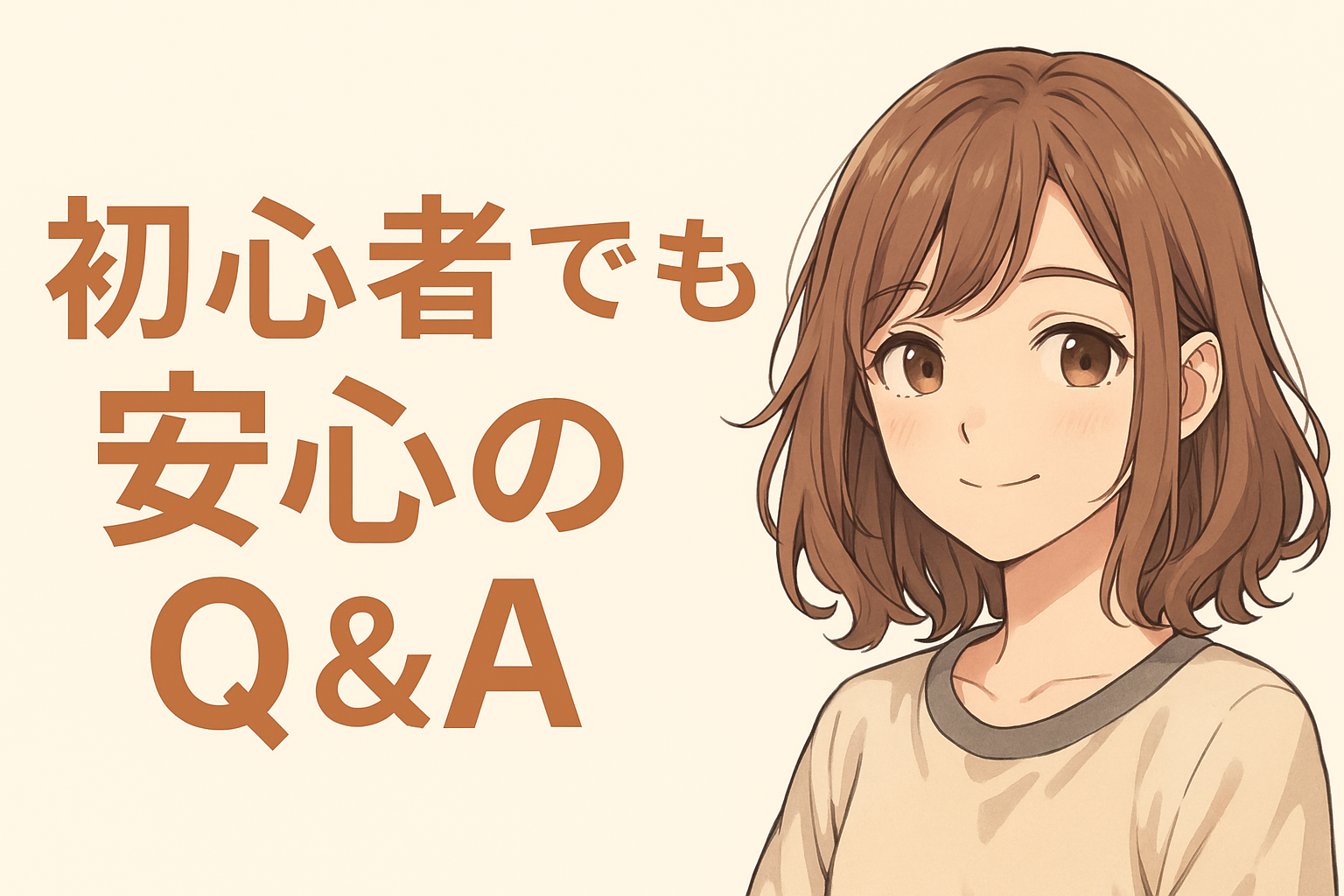 初心者でも安心のチャットレディQ&Aタイトルイラスト