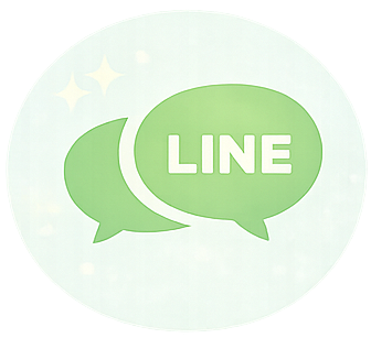 LINEで相談するステップを表す吹き出しアイコン